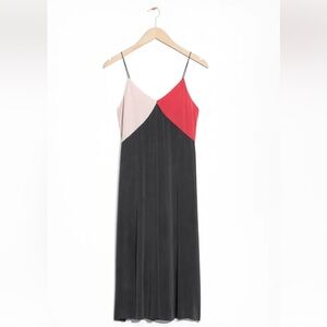&otherstrories color block midi dress